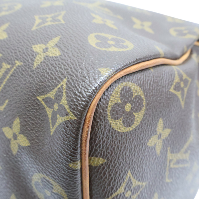棕色 原花帆布 Speedy 35 波士頓包 手提包【LOUIS VUITTON LV 路易威登】 M41524-11