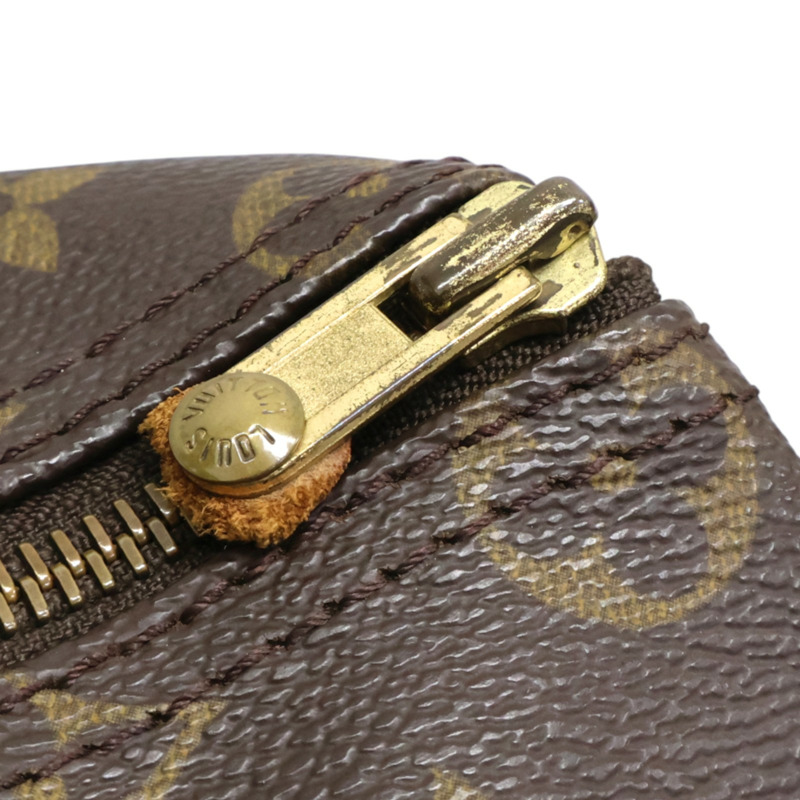 棕色 原花帆布 Speedy 35 波士頓包 手提包【LOUIS VUITTON LV 路易威登】 M41524-17