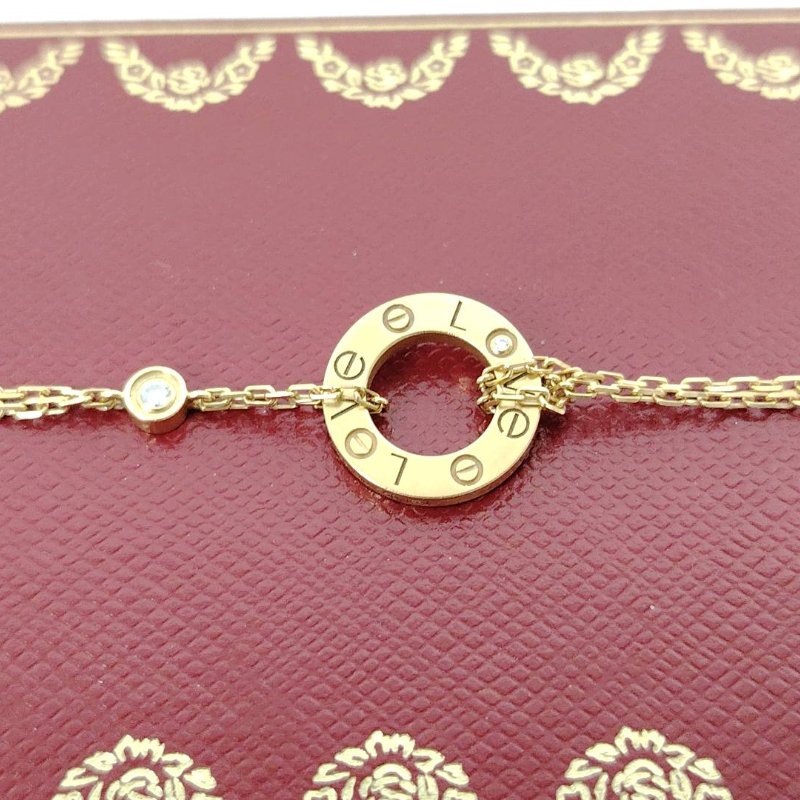 Cartier/卡地亞 玫瑰金 LOVE 小圓餅手鏈-1