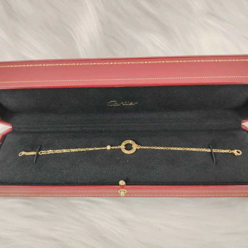 Cartier/卡地亞 玫瑰金 LOVE 小圓餅手鏈-3