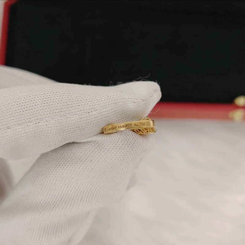 Cartier/卡地亞 玫瑰金 LOVE 小圓餅手鏈-6