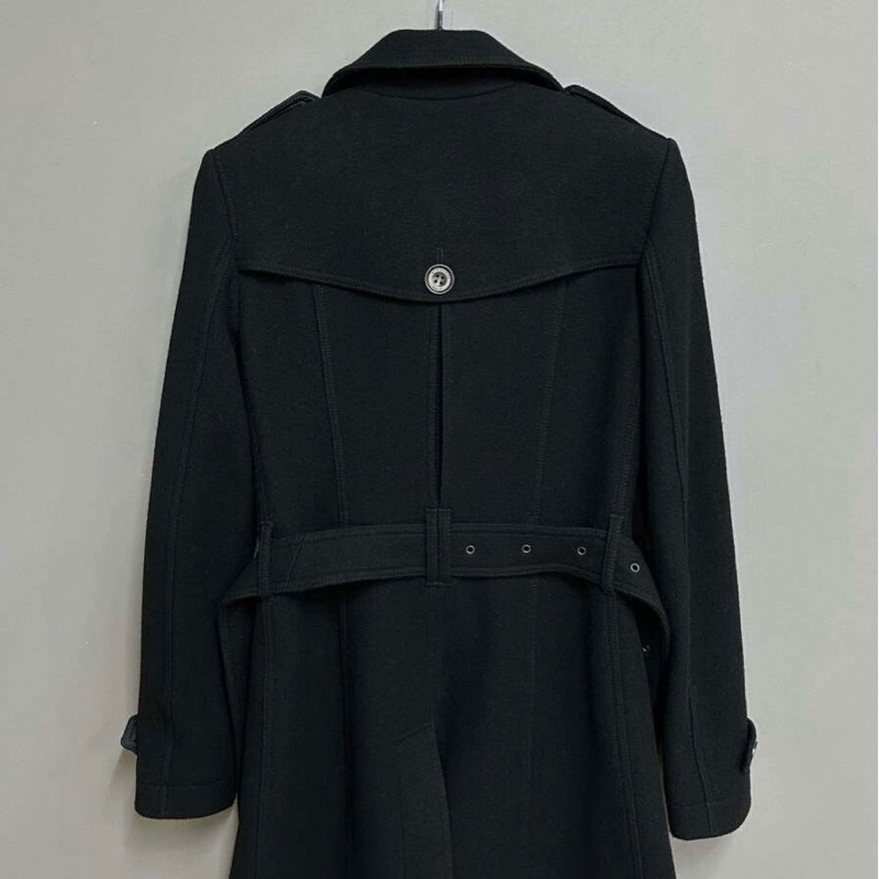 Burberry 毛呢內格紋大衣 Uk 4 S 碼-1