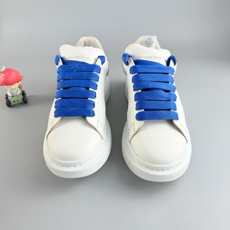 Alexander McQueen/麥昆 愛心尾純白厚底休閒鞋 40碼 95新 品相不錯-1