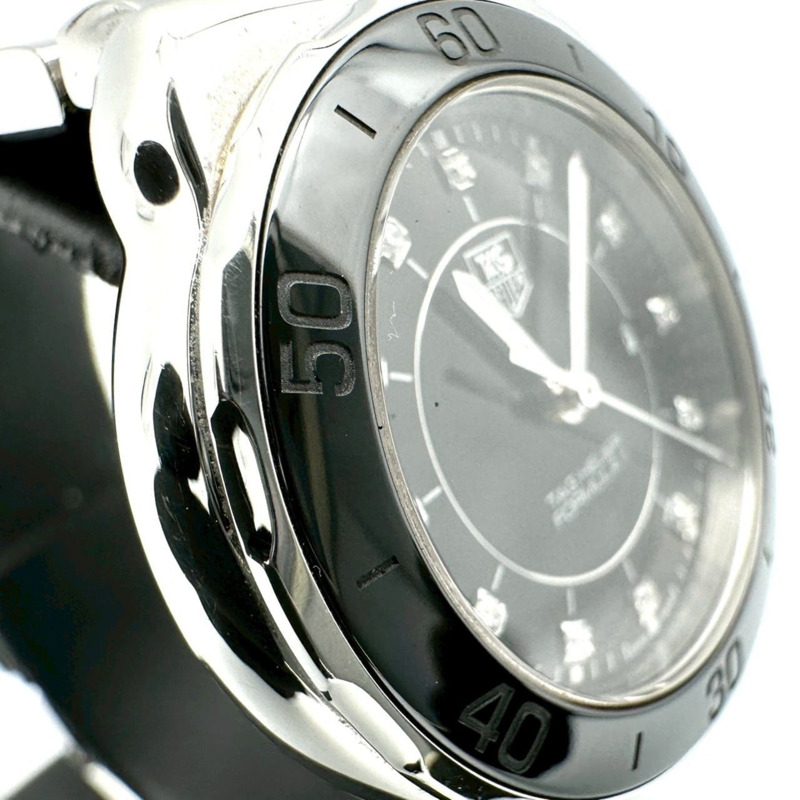 TAG HEUER 豪雅一級方程式鑽石腕錶 WAH1314.BA0867 石英不銹鋼黑色錶盤 女士腕錶-4