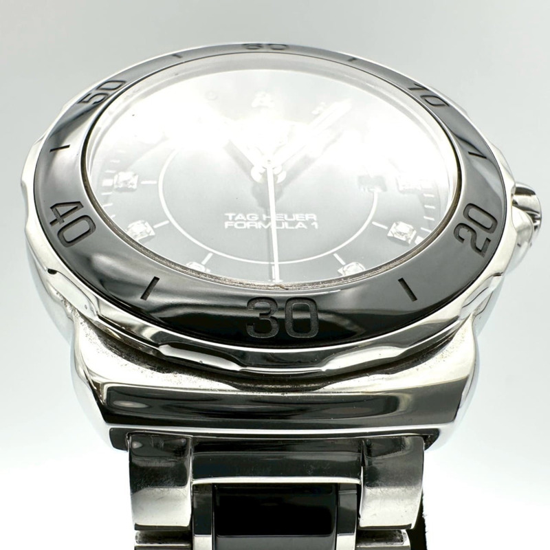 TAG HEUER 豪雅一級方程式鑽石腕錶 WAH1314.BA0867 石英不銹鋼黑色錶盤 女士腕錶-5