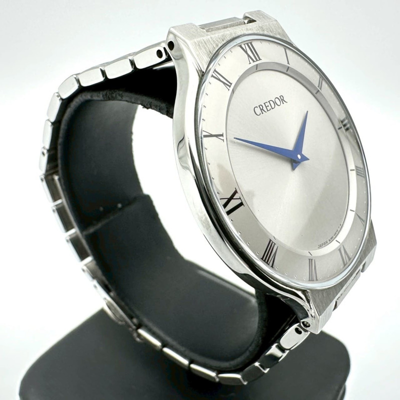 精工 GCAT985/8J80-0AM0 Credor 男士石英錶，不鏽鋼，銀色-2