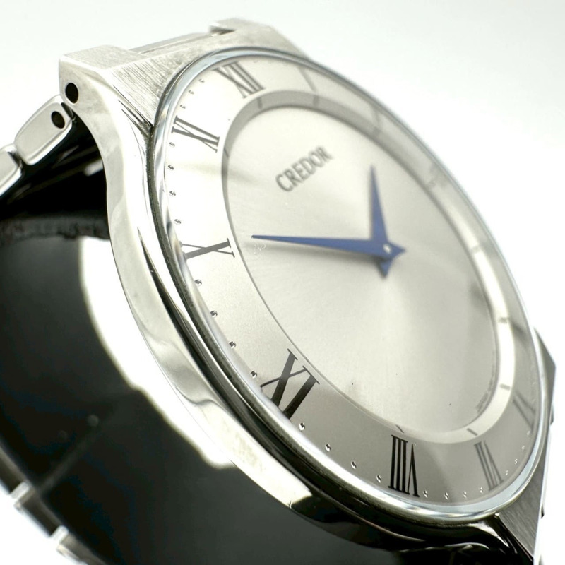 精工 GCAT985/8J80-0AM0 Credor 男士石英錶，不鏽鋼，銀色-4