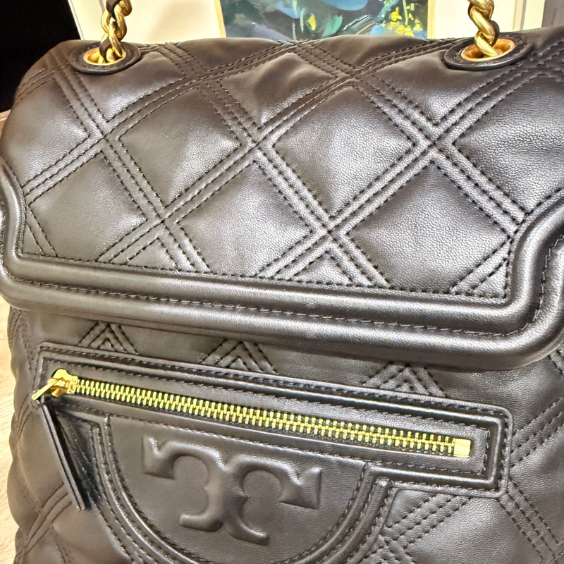 專櫃25000未使用✨美美的Tory Burch 皮穿鏈 後背包-2