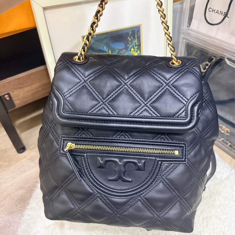 專櫃25000未使用✨美美的Tory Burch 皮穿鏈 後背包-18