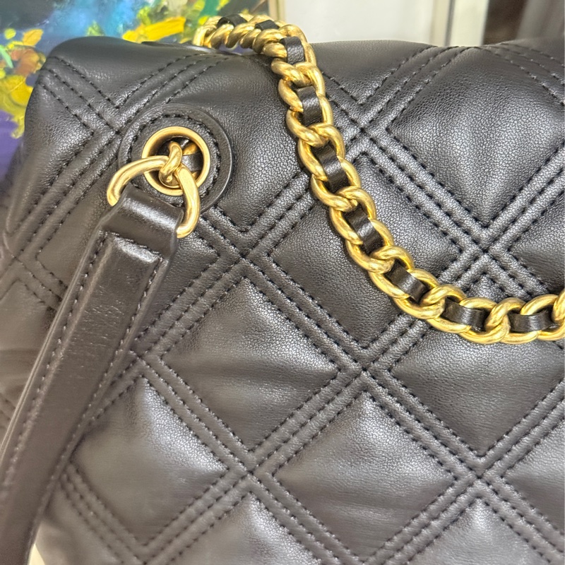 專櫃25000未使用✨美美的Tory Burch 皮穿鏈 後背包-34