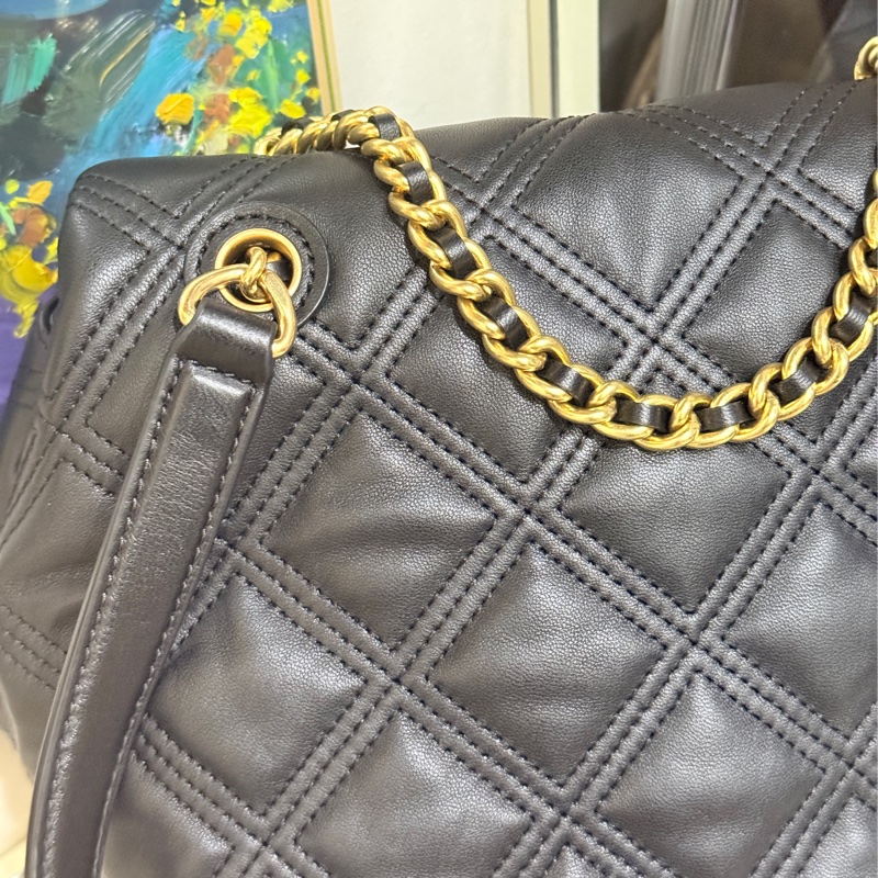 專櫃25000未使用✨美美的Tory Burch 皮穿鏈 後背包-35