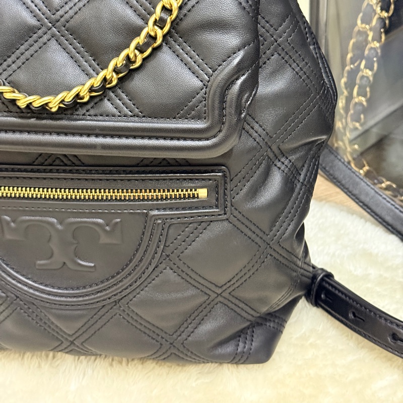 專櫃25000未使用✨美美的Tory Burch 皮穿鏈 後背包-55