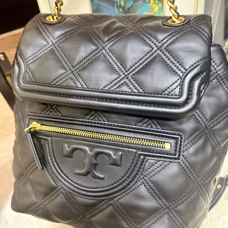 專櫃25000未使用✨美美的Toryburch 皮穿鏈 後背包-48
