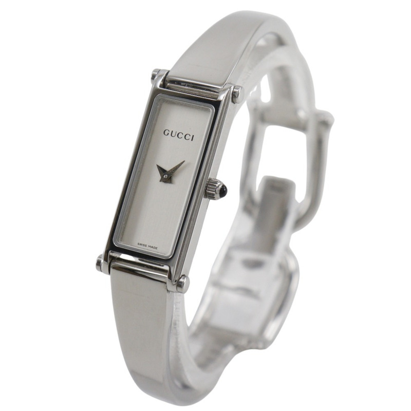 Gucci GUCCI 1500L 不鏽鋼銀色石英模擬顯示女錶-1