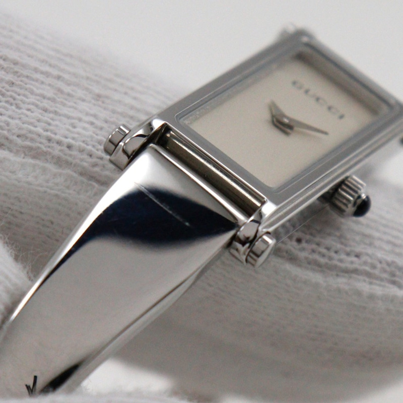 Gucci GUCCI 1500L 不鏽鋼銀色石英模擬顯示女錶-9