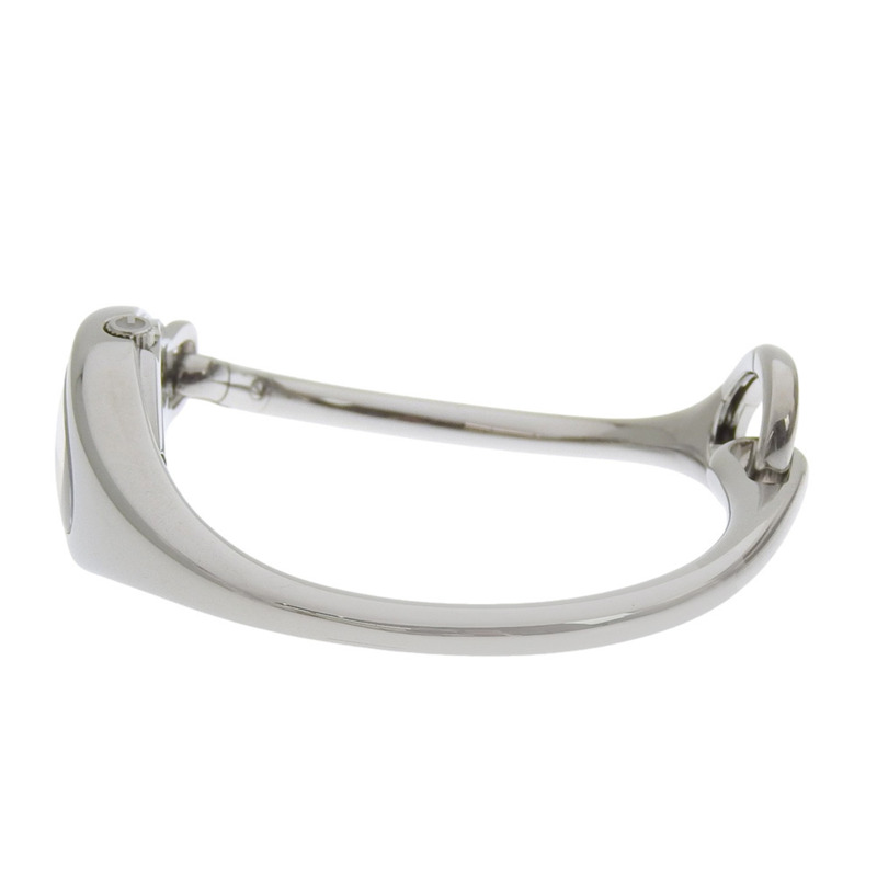 Gucci 2P 鑽石腕錶手鐲 103 不鏽鋼石英模擬顯示 白色錶盤 女士-3