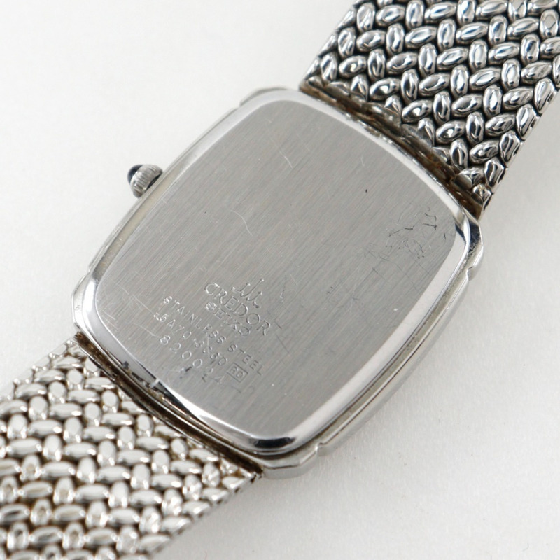 精工 Credor 腕錶 5A70-3C30 不鏽鋼 日本製造 石英模擬顯示 銀色錶盤 CREDOR 女士腕錶-14