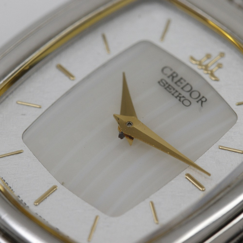 精工 Credor 腕錶 5A70-3C30 不鏽鋼 日本製造 石英模擬顯示 銀色錶盤 CREDOR 女士腕錶-20