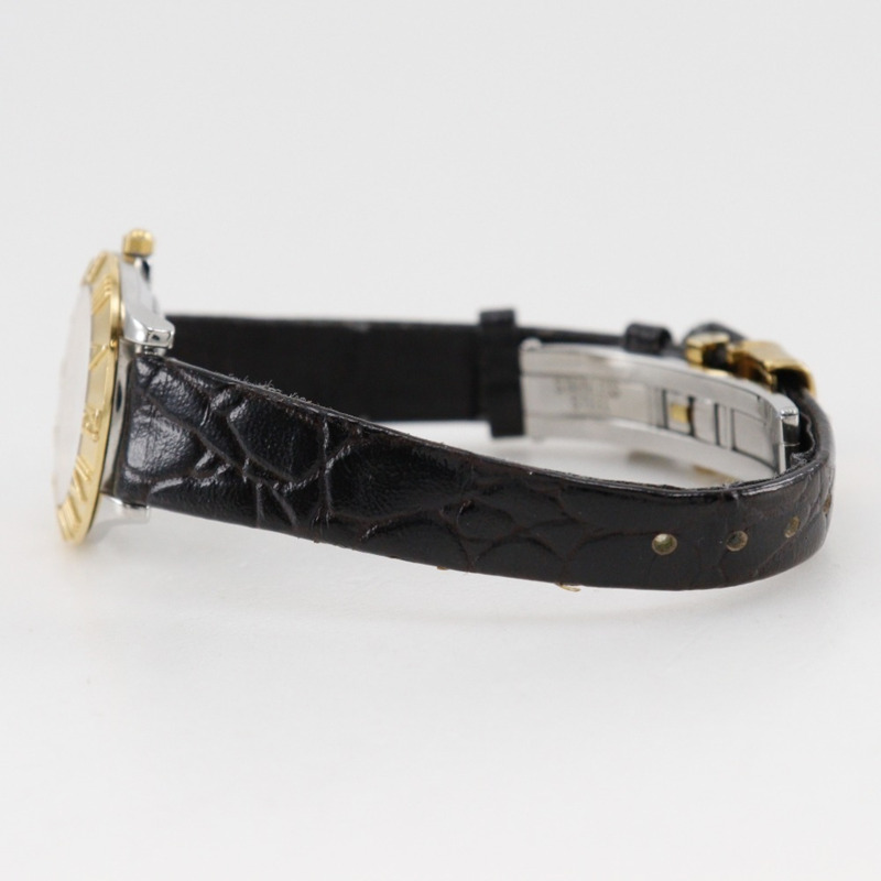 Fendi FENDI 2000L 女士腕錶，鍍金不鏽鋼錶殼，石英指針式顯示，白色錶盤-3