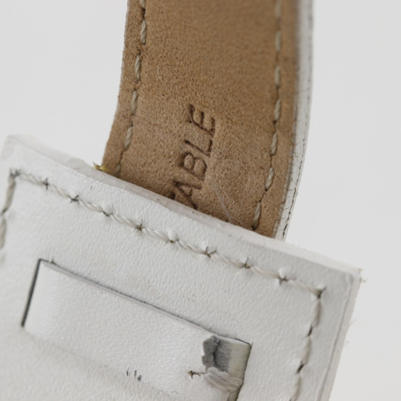 Christian Dior Maris腕錶 D78-109 不鏽鋼錶殼搭配閃亮皮革錶帶，石英指針式顯示，銀色錶盤，女士款-8