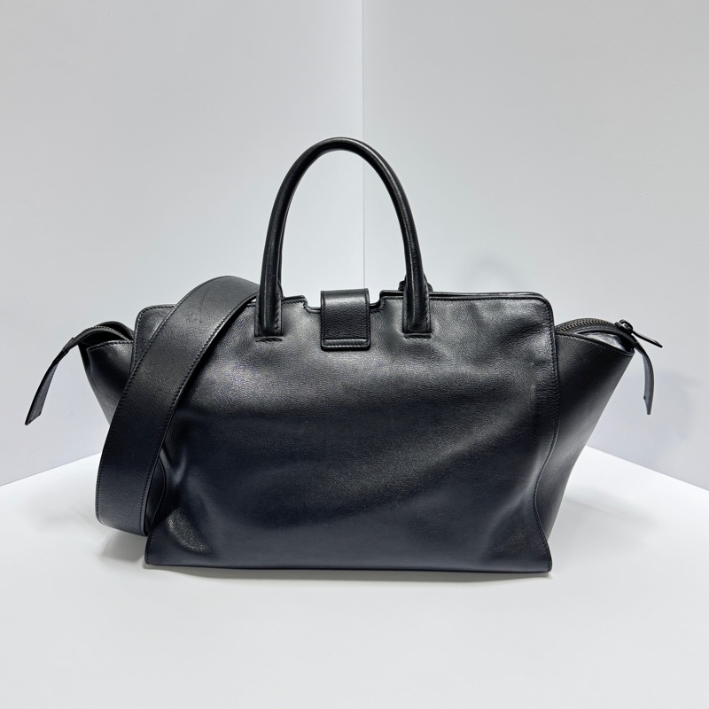 【極稀有🎁小編推薦】 YSL “so black” 全黑牛皮 斜背包 專櫃11.6萬！-5