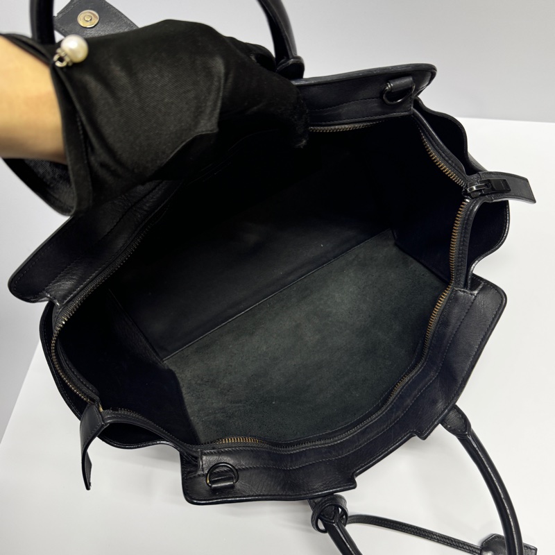 【極稀有🎁小編推薦】 YSL “so black” 全黑牛皮 斜背包 專櫃11.6萬！-18