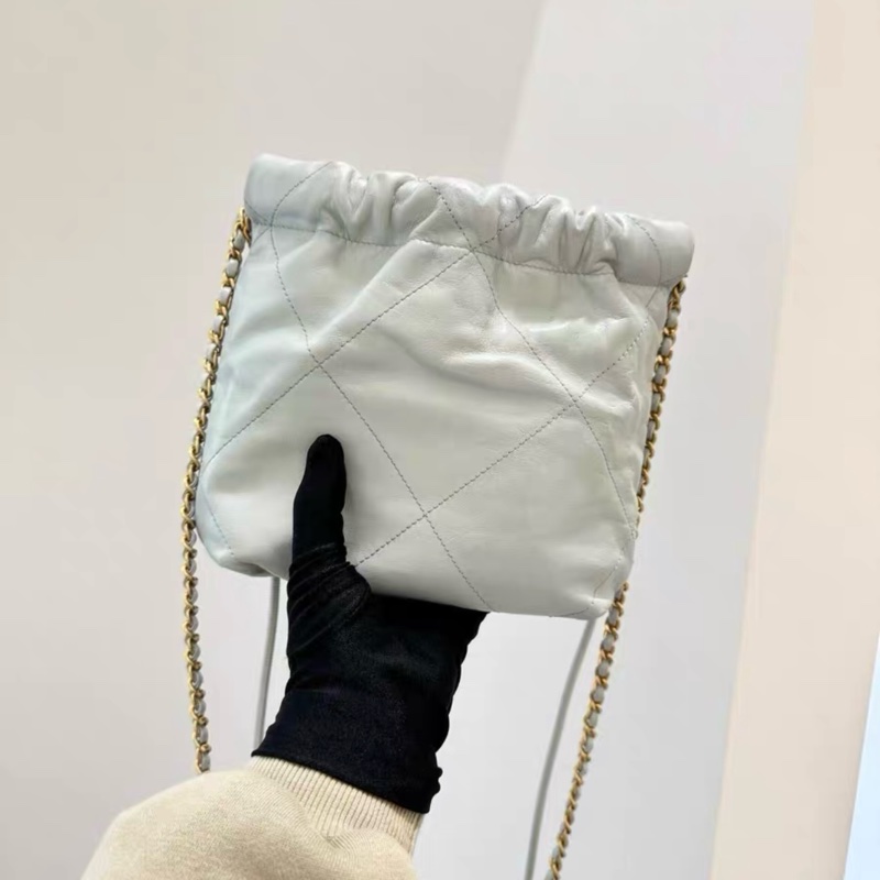 全網最低價 Chanel 22 Bag mini 霧霾藍 99% New-5