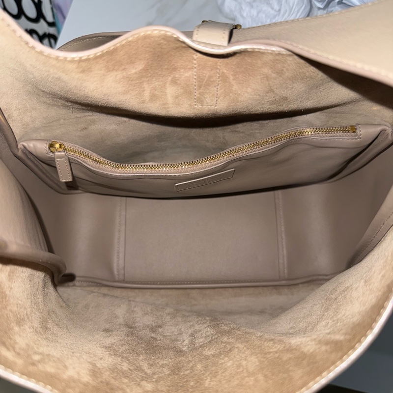 YSL LE 5 À 7 SUPPLE LARGE IN GRAINED LEATHER-5