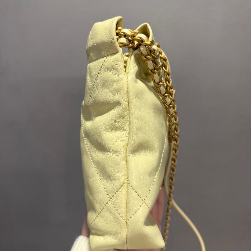 全網最低價 Chanel 22 Bag mini小雞黃 99% New-5
