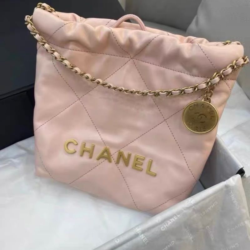 全網最低價 Chanel 22 Bag mini 淡粉色 99% New 近全新-3