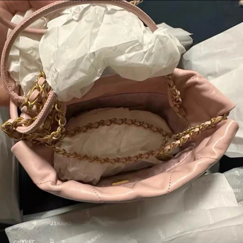 全網最低價 Chanel 22 Bag mini 淡粉色 99% New 近全新-4