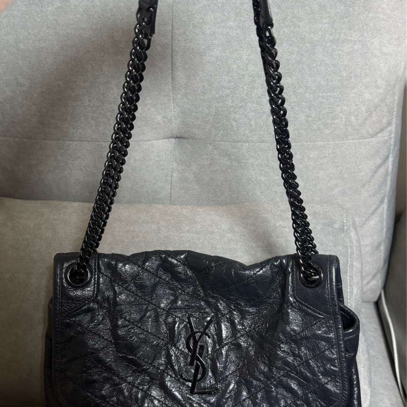 割愛-Saint Laurent✨YSL niki中號全黑-5