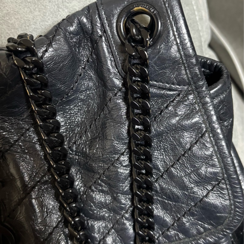 割愛-Saint Laurent✨YSL niki中號全黑-26