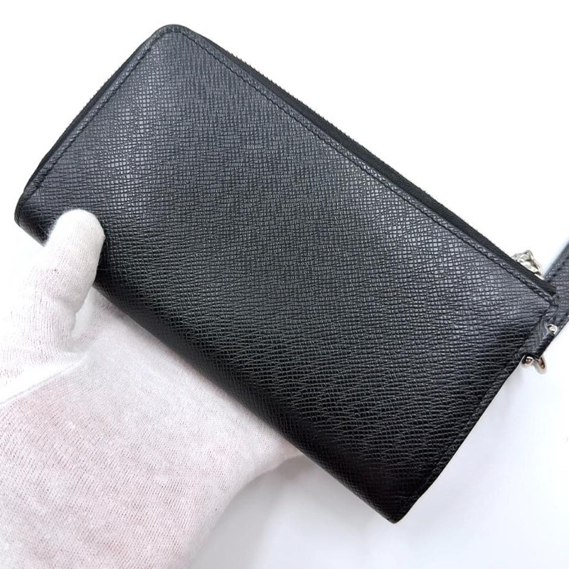 🌷LouisVuitton 黑色長夾帶手掛 ｜經典花紋✦fufu style 精品✦ 氣質款｜-1