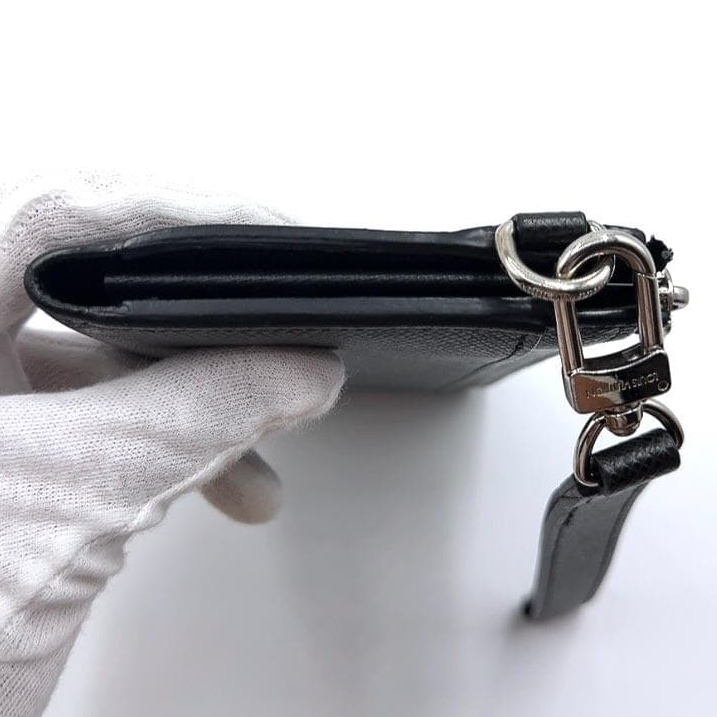 🌷LouisVuitton 黑色長夾帶手掛 ｜經典花紋✦fufu style 精品✦ 氣質款｜-3