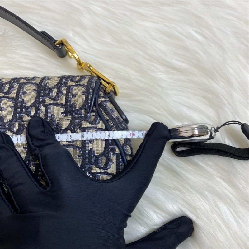 全網最低價 Dior馬鞍包 經典老花 95%新-7