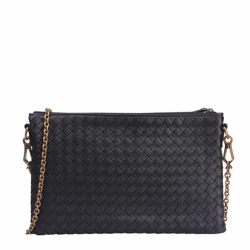 BOTTEGA VENETA Intrecciato 鏈條手拿包 510282 VO0AD 1000-0