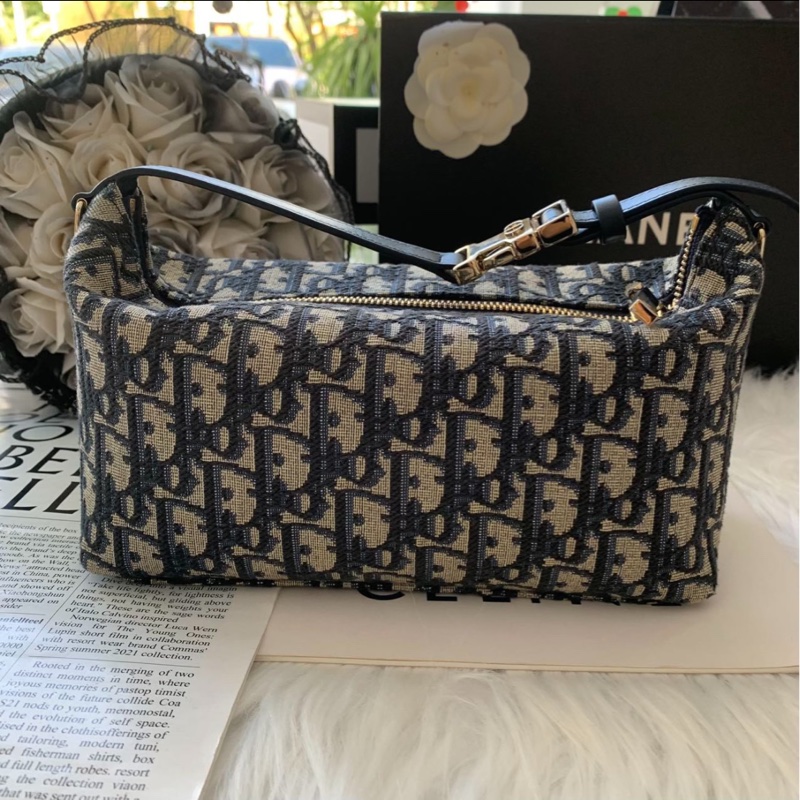 全網最低價 Dior 飯盒包 小號 經典老花 99%新-1