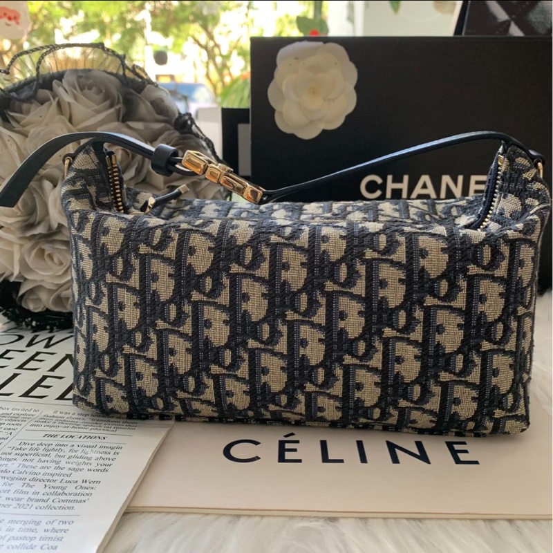 全網最低價 Dior 飯盒包 小號 經典老花 99%新-2