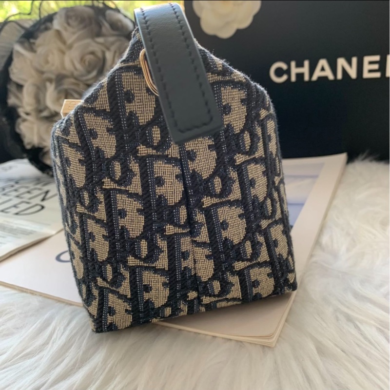 全網最低價 Dior 飯盒包 小號 經典老花 99%新-4