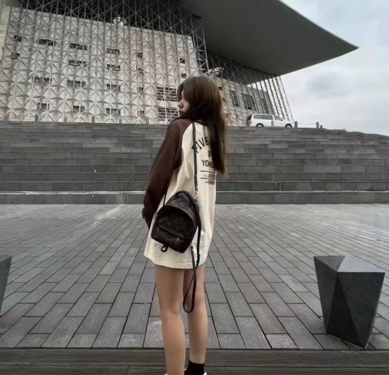 LV Palm Springs 小書包棕色老花 芯片款 全新配件-1