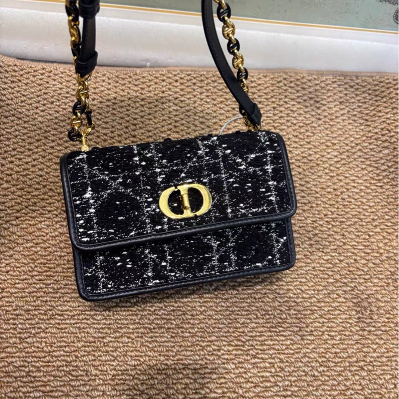 全網最低價 Dior Miss Caro 粗花呢鏈條包 97%新-1