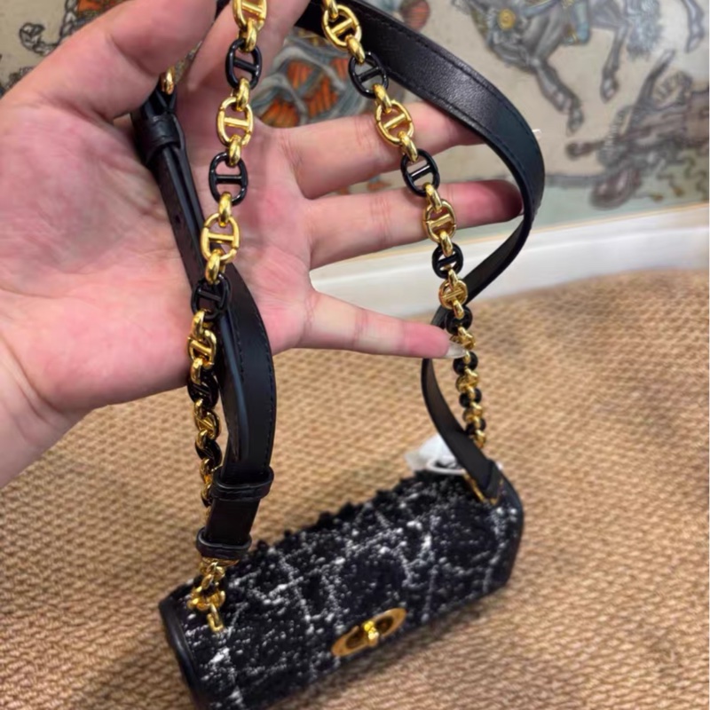 全網最低價 Dior Miss Caro 粗花呢鏈條包 97%新-4