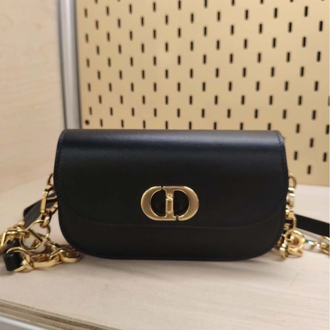 全網最低價 Dior 蒙田30 黑色光面牛皮 95%新