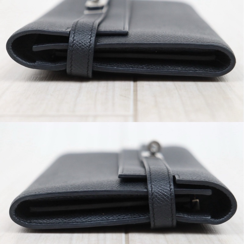 Hermes 愛馬仕 黑銀Long Kelly 長夾-2