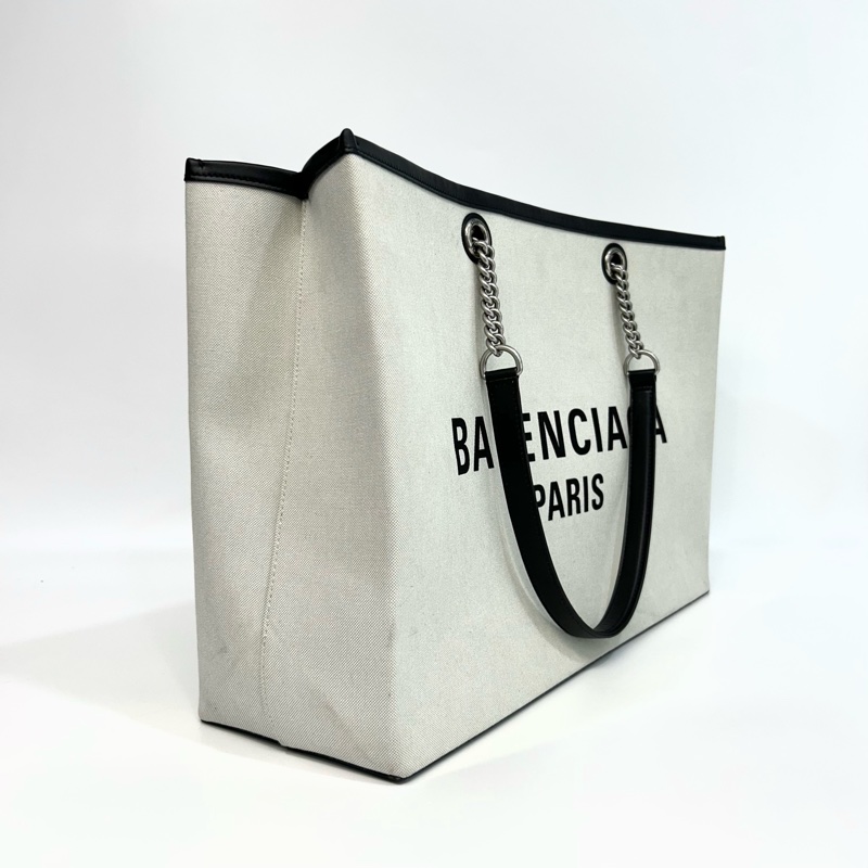🩶巴黎世家Balenciag 字母印花帆布Duty Free大號肩背托特包 759965-4