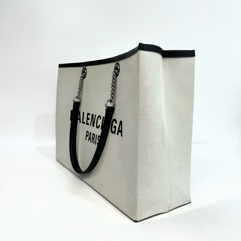 🩶巴黎世家Balenciag 字母印花帆布Duty Free大號肩背托特包 759965-5