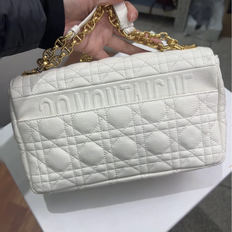 全網最低價 Dior Caro 中號 白金 99%新-1