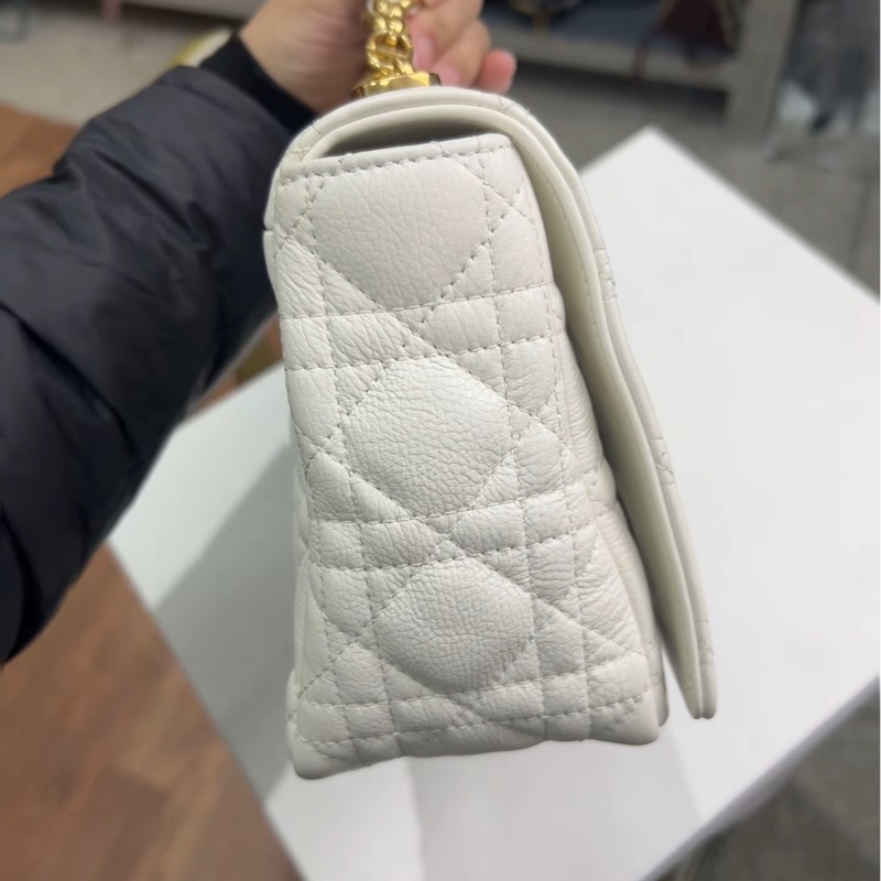 全網最低價 Dior Caro 中號 白金 99%新-2