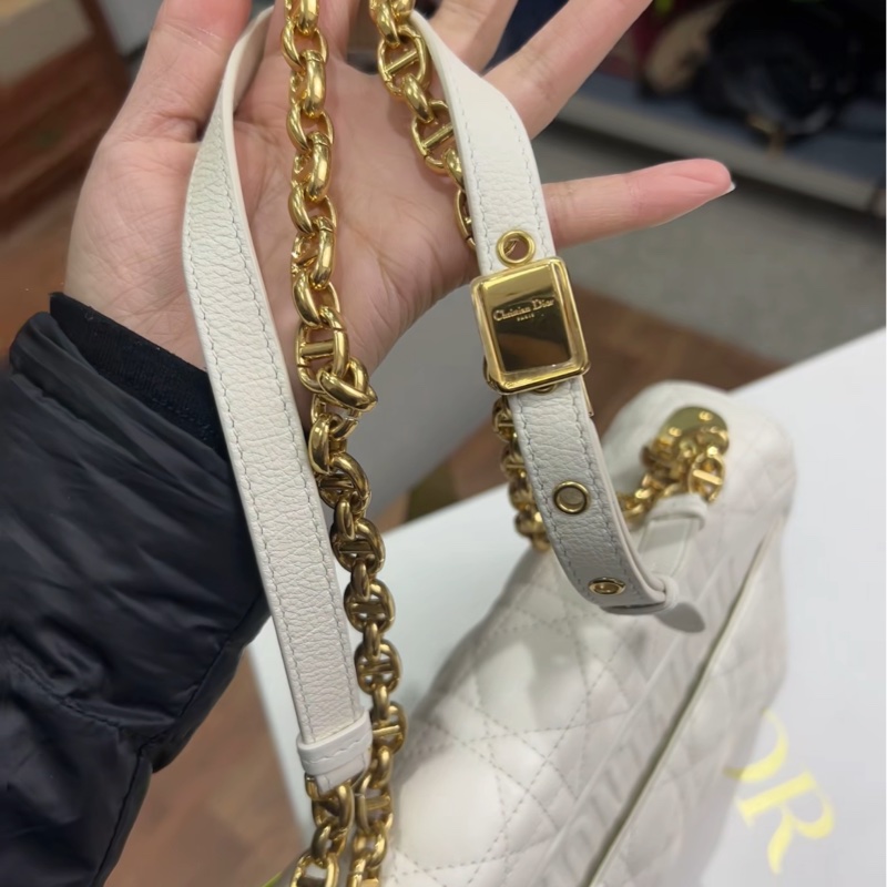 全網最低價 Dior Caro 中號 白金 99%新-6